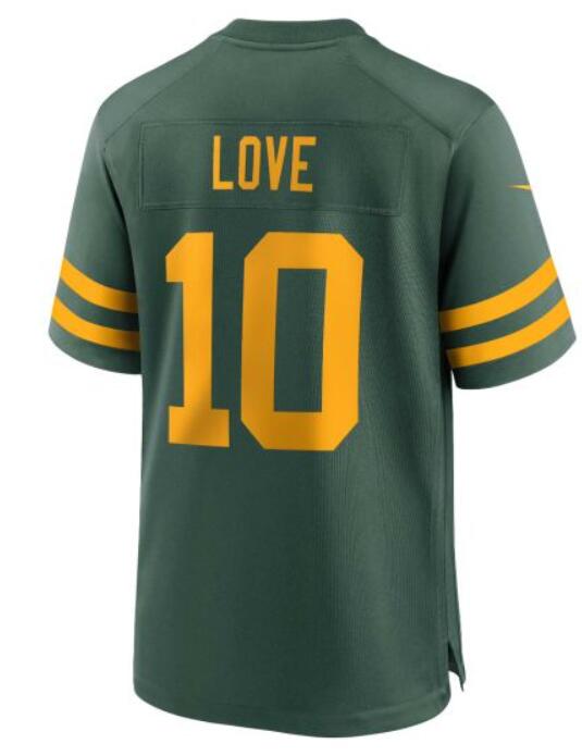 Men Green Bay Packers #10 Love Green yellow New 2022 Nike Limited Vapor Untouchable NFL Jersey